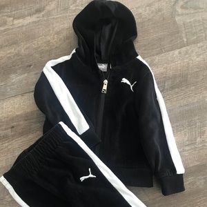 PUMA baby boy/girl soft velour tracksuit